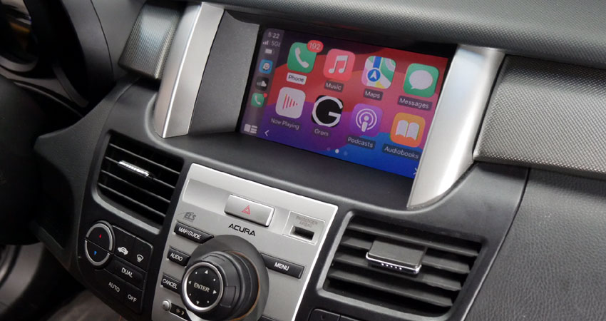 CarPlay on Acura RDX 2007-2009 nav stereo with GROM VLine VL2