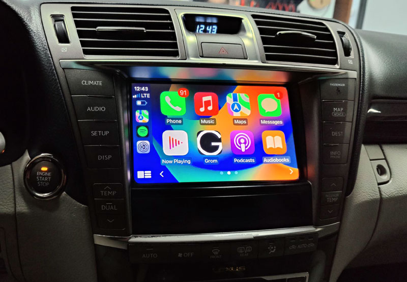 Lexus LS 460 2010-2012 CarPlay